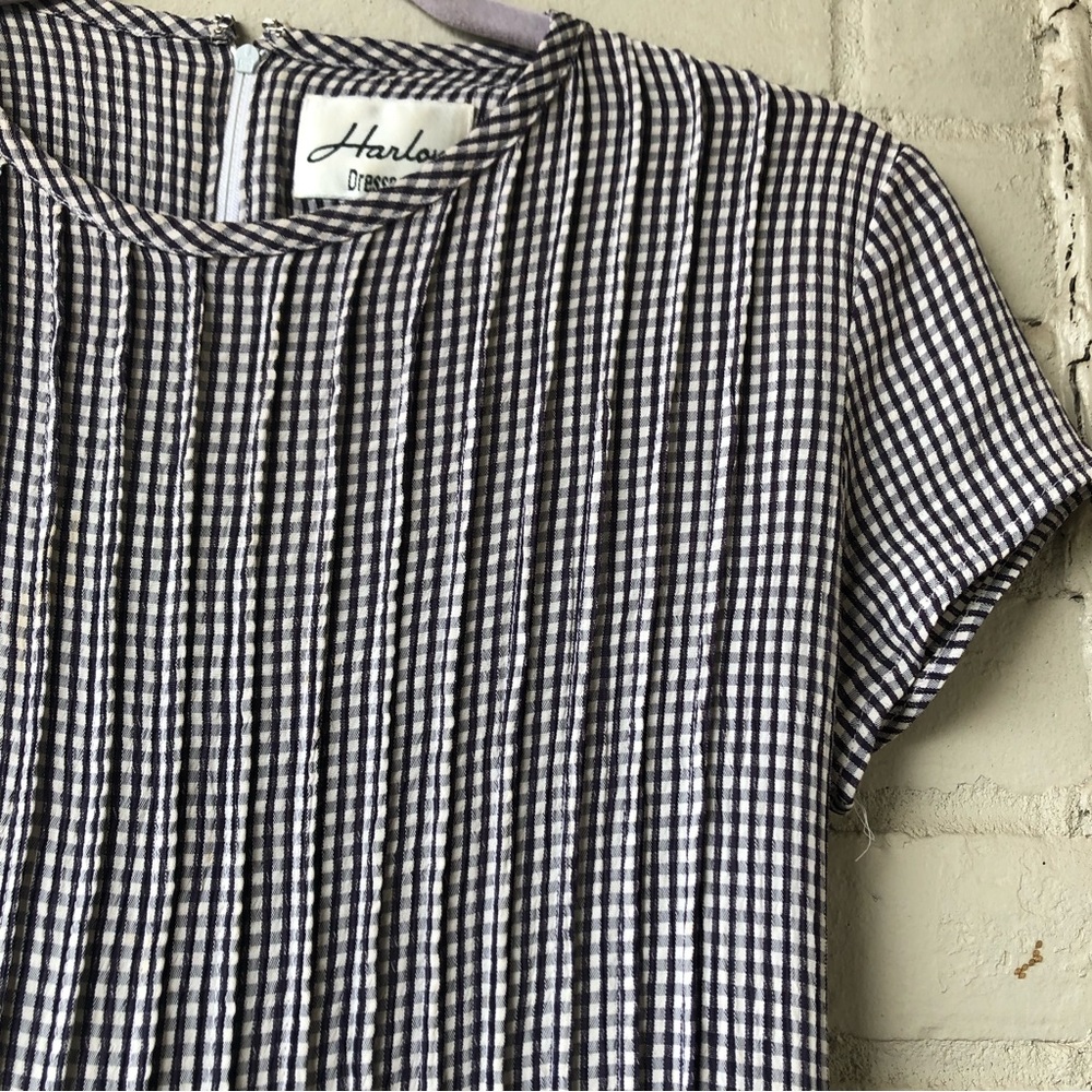 Vintage 90s Harlow Checkered Dress